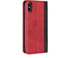 thumbnail image 6 of for iPhone X Wallet Case,Premium PU Leather Flip Folio Case with Card Slot, Stand Holder and Magnetic Closure [TPU Shockproof Interior Protective Case] for iPhone X,Red+Black, 6 of 7