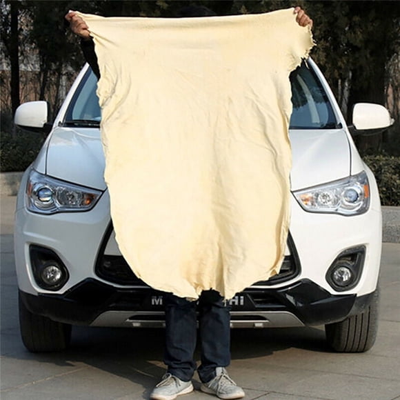 Chiffon de Nettoyage pour Voiture en Cuir Chamois Naturel Absorbant Séchage Rapide Serviette