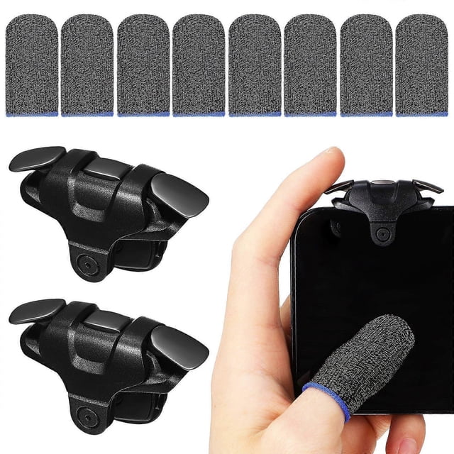 1 Set Mobile Game Triggers Mobile Phone Game Controllers Controllers with Game Finger Gloves
