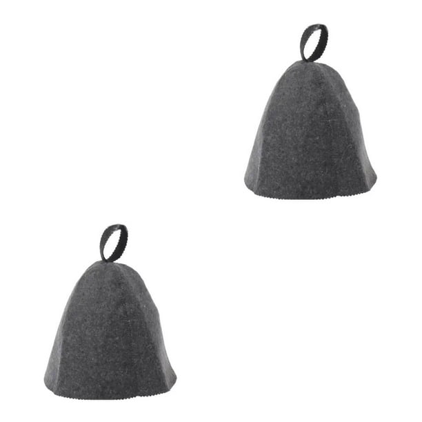 Yuarrent Gorro de baño para mujer, gorro de Sauna para baño de Spa y dormitorio absorbente de agua para mujer Gris 2Conjunto