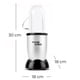 thumbnail image 2 of Licuadora Personal Magic Bullet con Vaso de 560 ml, Tapa de Viaje y Cuchillas de Acero Inoxidable 250W Plata Renewed, 2 of 9