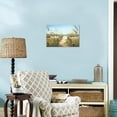 thumbnail image 2 of Beach Path Pictures Decor Wall Art Blue Ocean Nature Seaside Landscape Canvas Prints for Home Living Room Ready to Hang 18"x12", 2 of 6