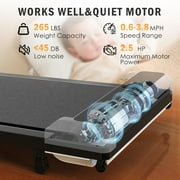 Walking pad with Incline, Walking Pad Treadmill 2 in 1 Walking pad for Walking and Jogging, 2.5HP Compact Treadmill for Home Office with Remote Control, LED Display