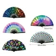 thumbnail image 5 of SDFGTstore Fluorescent Bamboos Raves Fan Foldable Design Perfect for Event Nightclubs, 5 of 14