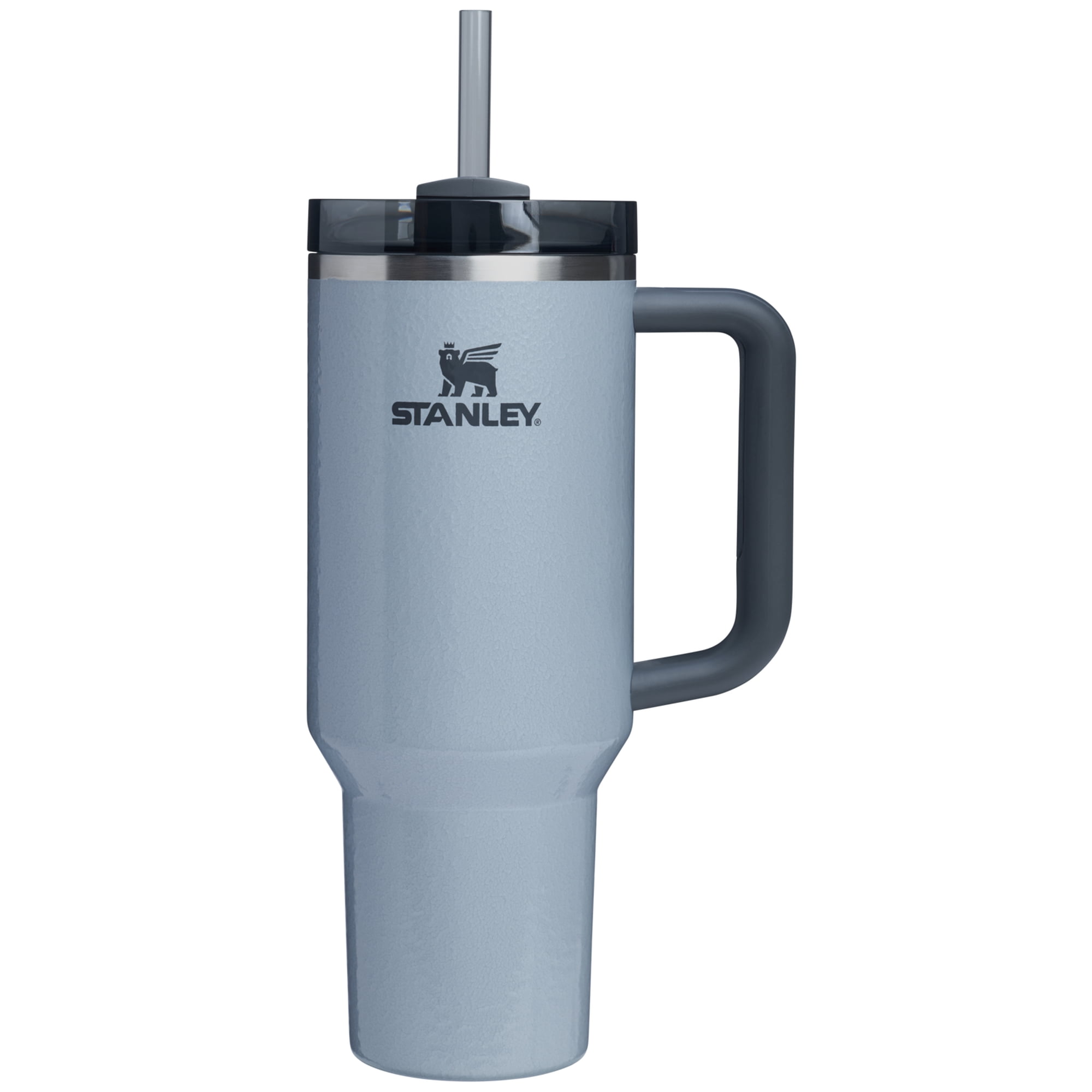 Stanley Quencher Flowstate 40oz Hammertone Silver Stainless Steel Tumbler
