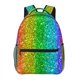 thumbnail image 1 of Disketp Glitter Rainbow Mochila Estampada para Hombre y Mujer – Mochila Ligera Clásica con Múltiples Bolsillos para Universidad, Trabajo y Viajes-One Size, 1 of 5