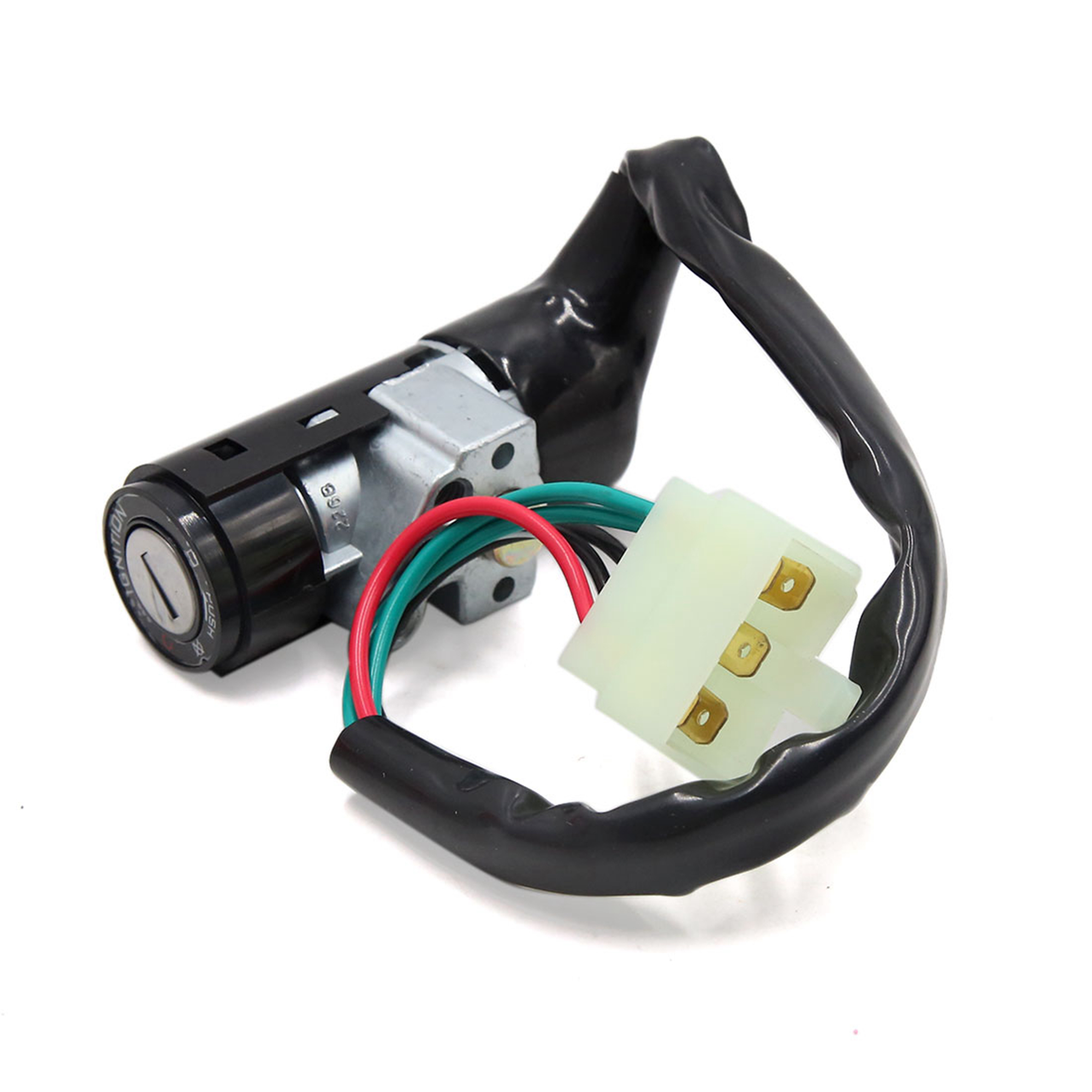 Unique Bargains Motorcycle Security 5 Wires Ignition Switch Lock with 2 Keys for GY6 125