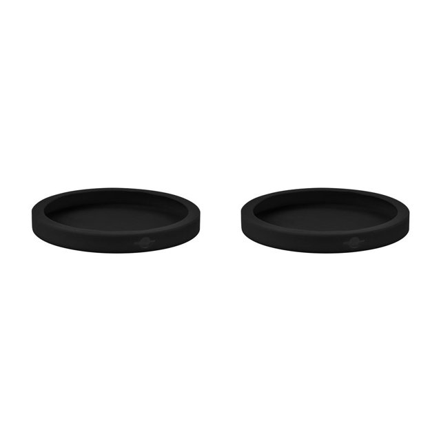 Seitruly Reemplazo del protector de la caja del del teléfono de silicona de la cubierta del inalámbrico para Magsafe, negro Negro 2piezas