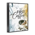 thumbnail image 2 of Stupell Industries Contemporary Modern But First Coffee Black Framed Giclee Art, 11 x 14, by Kim Allen, 2 of 7