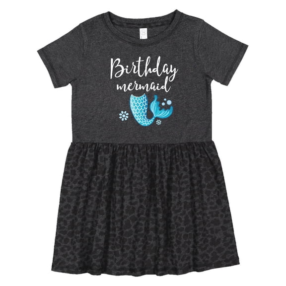 Inktastic Birthday Mermaid Girls Party Girls Toddler Dress