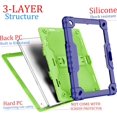 thumbnail image 5 of FIEWESEY Case for Sky PAD 10 10.1" Tablet Case,Heavy-Duty Drop-Proof Shockproof Hybrid Kids Protective Case for Sky PAD 10 Tablet 10.1 inch Tablet (Navy Blue/Green), 5 of 5