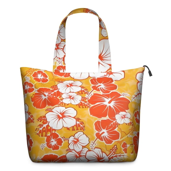 Pioneer Flower Floral Print Pattern Travel Tote Bags for Women Carry On,Large Weekender Bags for Women Travel,Multi Functional Duffle Bag for Work,Shopping,Sports