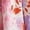 Pink, variant on 10 Crosby womens Tia Floral Printed Stretch Linen-Blend Mini Dress,