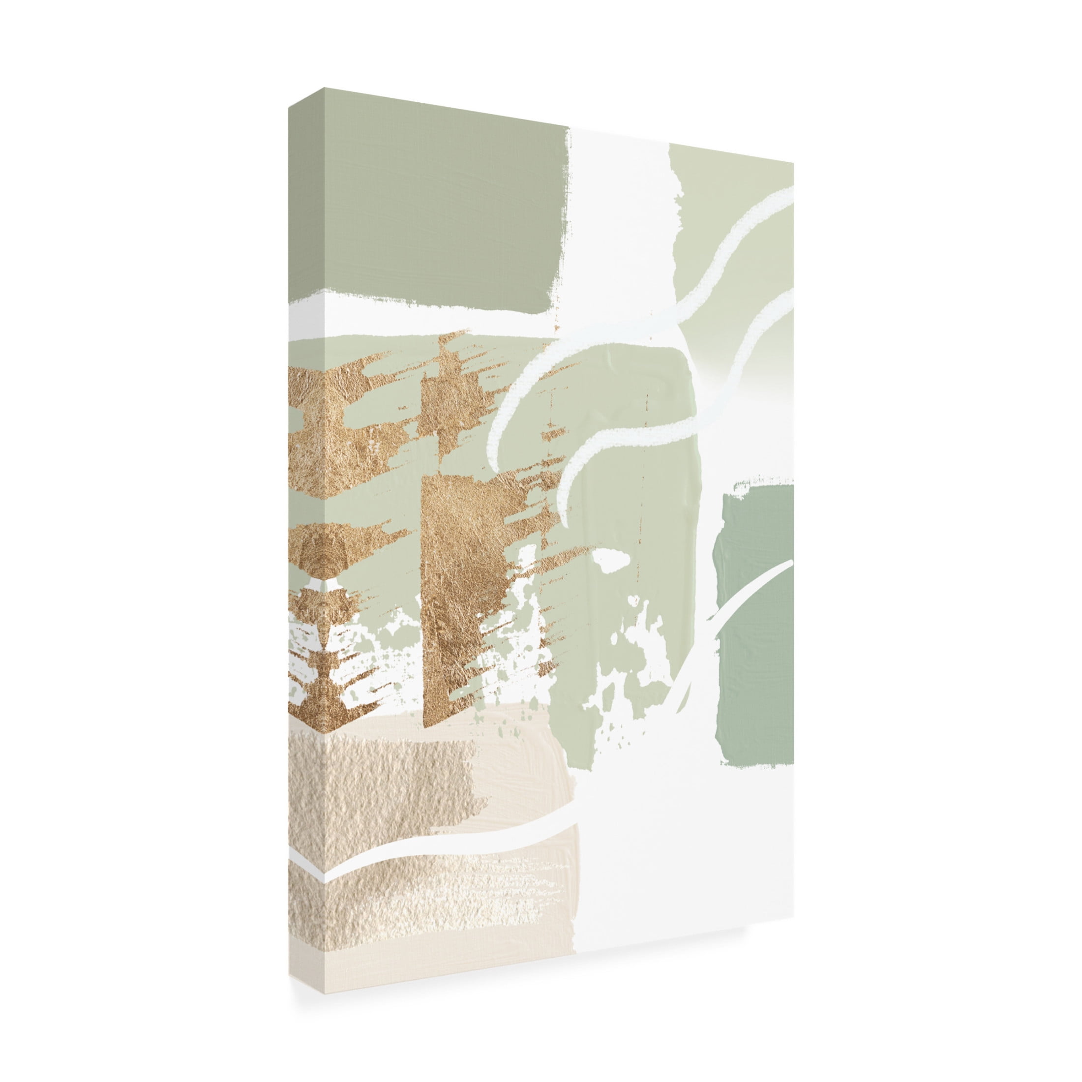 Trademark Fine Art Sally Ann Moss simply green2 Canvas Wall Art