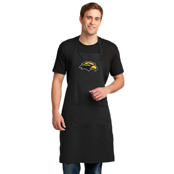 LARGE USM Southern Miss Mens Apron or Womens Southern Miss Aprons for Grilling Tailgating Kitchen or Barbecue Extra Long