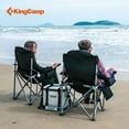 KingCamp Lumbar Support Camping Chairs Portable Lawn Chairs Padded Folding Chair for Adults
