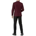 thumbnail image 3 of Adam Baker Designed, Men's One Button Peak Lapel Two-Piece Tuxedo - Burgundy - 36S, 3 of 6
