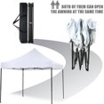 thumbnail image 4 of FDW 10 X 10' Pop Up Canopy Tent Backpack, Party Tent Ez Up Canopy Sun Shade Wedding Instant Folding Protable Better Air Circulation Outdoor, White, 4 of 7