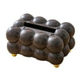 thumbnail image 4 of Cubierta de cajas de pañuelos Minimalista Decoración Decorativa Tisaje de tejido Dispensador de tejidos para la cocina Hogar del hogar Faux Black Foot, 4 of 8