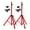 SS ECO 2PK RED WoB, variant on 5 Core Speaker Stand 2Pcs Tripod Floor Tall Adjustable Up to 72 Inch DJ Studio Monitor Stands Pole Mount