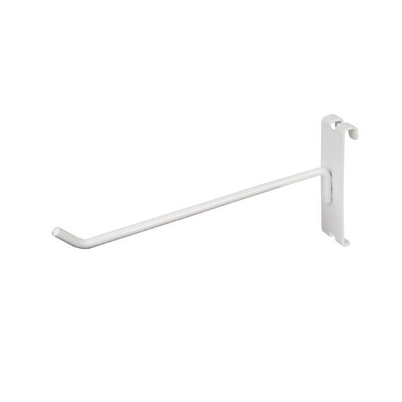 WTE-H8 8 in. Grid Hook, White - Semigloss