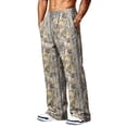 thumbnail image 6 of LTTVQM Woodland Camo Wide Leg Sweat Pants All Season Realtree Leaf Camo Breathable Light Fabric Mens Summer Wide Leg Full Length Trousers Earthy Yellow XL, 6 of 7