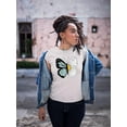 thumbnail image 2 of Half Butterfly Half Daisy T-Shirt Women -Image by Shutterstock, Female Small, 2 of 4