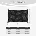 thumbnail image 6 of Daiia White Pineapples Bedding Waterproof Pillow Protector Zippered Queen – Bed Bug Proof Pillow Encasement-20"x30", 6 of 9