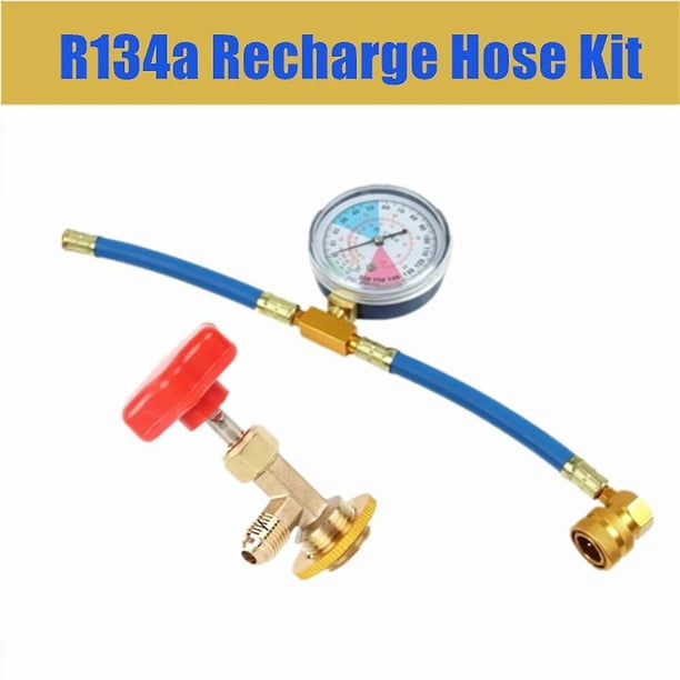 Car Air Conditioning Refill Kit Freon r134a Refilling Equipment Car Air Conditioning Tools Refrigerant Pressure Gauge Kit~6421