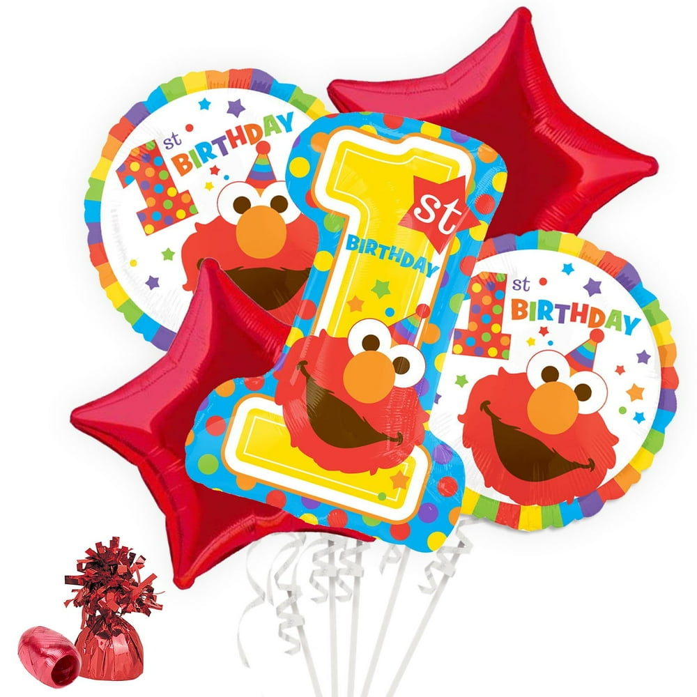 Elmo 1st Birthday Party Balloons - Walmart.com - Walmart.com