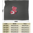 thumbnail image 2 of Marist College Fleece Blanket, Very Soft Microfiber Flannel Blanket for Couch Warm and Cozy for All Seasons, 2 of 5