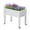 White, variant on Raised Garden Bed - Outdoor Elevated Planter with Weatherproof Resin, Effective Drainage & 4 Swivel Wheels for Backyard, Patio and Balcony, Grey