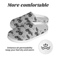thumbnail image 6 of Wukai Gray Tractor Print Women's Indoor Bedroom Slipper Slip On Shoes, Unisex House Shoes with Anti-Skid Sole for Men, Gift for Women Men-8, 6 of 7