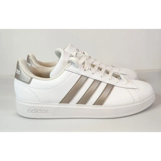 Ad-id-as White Gold Men’s Size 9.5 AGW9215 Athletic Sneakers