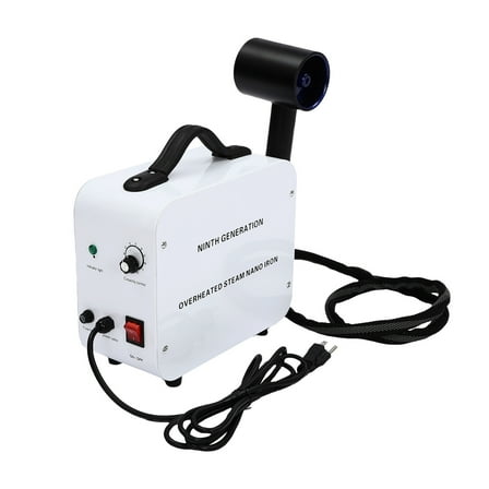 Nano Hair Steamer Spray Machine with Blue Light Therapy - 1200W Professional Salon Hair Steamer for Deep Conditioning, Hydration, and Hair Repair