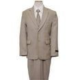 thumbnail image 1 of 2 Button Front Closure Interior Pick Stitching Boys Suits  Beige - 2, 1 of 1
