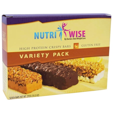Variety Pack Crispy Protein Diet Bars (7/Box) - (Best Indian Diet Food For Lunch)