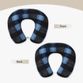 thumbnail image 5 of U-Shaped Pillow 11.8×9.8in With Pillow Core Comfortable Soft Invisible Zipper For Daily Travel Driving Office Darkslateblue Buffalo Plaid Check Tartan Scotland_3, 5 of 8