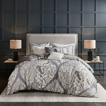 Full/Queen 6 Piece Printed Duvet Cover Set