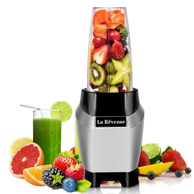 La Reveuse Batidora Personal para Hacer Batidos y Batidos 1000 Vatios, con Botella de Viaje Portátil Gratuita de 24 oz