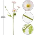 thumbnail image 4 of 10PCS Poppy Flowers Artificial Silk Poppy Flowers Faux Poppy Stems Silk Single Flowers for Home Decor Bouquet Wedding Party Table Centerpiece Arrangement(White), 4 of 5