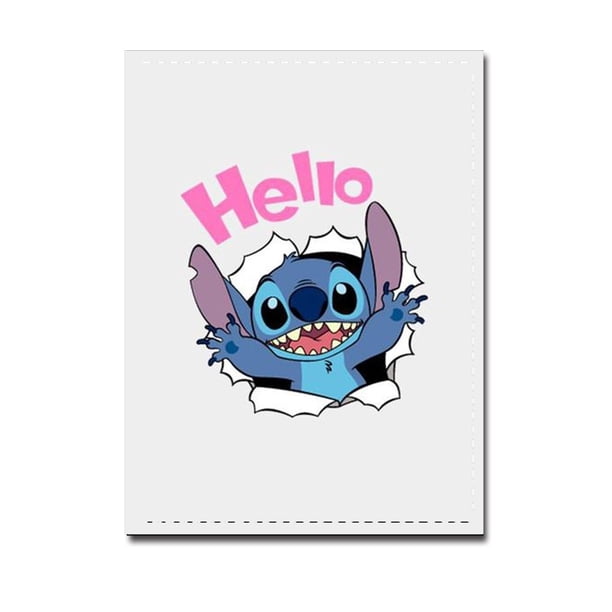 Funda para pasaporte de PU de dibujos animados de Disney, funda para pasaporte de Stitch Frozen 2 con estampado de Mickey Winnie para niñas y niños, tarjetero de viaje, funda para pasaporte Gao Jinjia LED