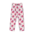 thumbnail image 2 of Vsdgher Floral Strawberr Print Mens Pajama Pants Sleep & Lounge Pants, PJ Bottoms With elastic waistb and Pockets, 2 of 5