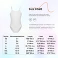 thumbnail image 5 of Sxiwei Kids Girls Adjustable Shoulder Straps Camisole Gymnastics Leotard Ballet Dance Wear Ivory L, 5 of 5