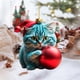 thumbnail image 5 of Figuras de gato de Navidad, decoración bonita y encantadora, árbol de decoración para gato, decoraciones colgantes para coche, 5 of 5