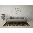 thumbnail image 3 of Ahgly Company Indoor Rectangle Abstract Brown Modern Area Rugs, 2' x 3', 3 of 4