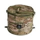 thumbnail image 2 of Papelera de reciclaje con cerradura de clavo de tierra, papelera plegable para acampar camuflaje verde, 2 of 9