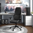 thumbnail image 3 of Furniture of America Aguil Faux Leather Adjustable Gaming Chair in Black & White, 3 of 5