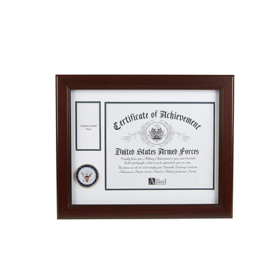 Allied Frame US Navy Medal and Award Certificate Frame - 8 x 10 Opening