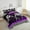 Purple, variant on Erosebridal Checkered Flag Bedding Sets Twin with Comforter, Blue Geometry Duvet Insert, Extreme Sports Decor, Lightweight 2pcs